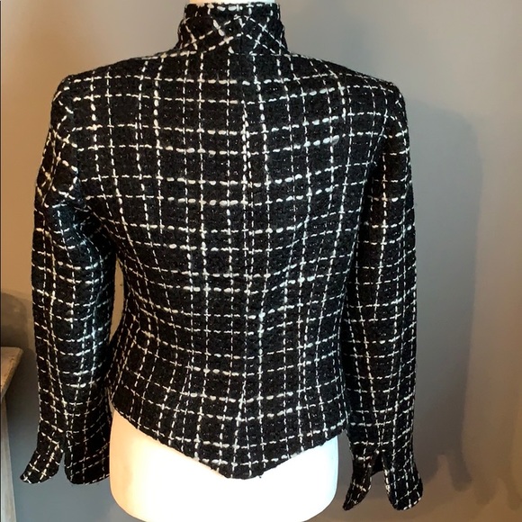 Judy Lee Cole Ruffled Checkered Blazer - Picture 6 of 7